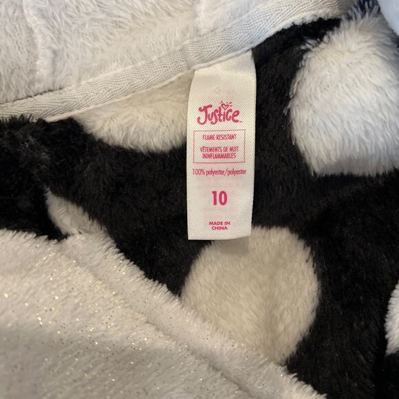JUSTICE Footie Pajamas SZ 10 - Picture 4 of 4
